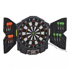 Laden Sie das Bild in den Galerie-Viewer, Dartscheiben-Set, LED Anzeige, Soundeffekte, 12 Darts 12 Dartköpfe für 8 Spieler