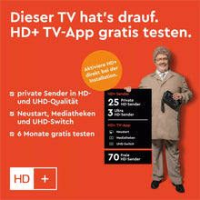 Laden Sie das Bild in den Galerie-Viewer, Telefunken Fernseher 50 Zoll (1,27 Meter) Smart TV 4K UHD Dolby Vision HDR Triple-Tuner HD+