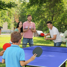 Laden Sie das Bild in den Galerie-Viewer, Tischtennisplatte (Outdoor)in Viertel Klappbar mit 2 Schlägern, 3 Bällen. Für Innen- und Außenbereiche.