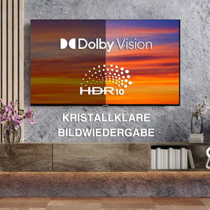 Telefunken Fernseher 50 Zoll (1,27 Meter) Smart TV 4K UHD Dolby Vision HDR Triple-Tuner HD+