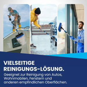 Teleskopwaschbürste mit Wasseranschluss 2 oder 3 m Länge.