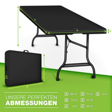 Laden Sie das Bild in den Galerie-Viewer, Klapptisch 180 cm Gartentisch Buffettisch Campingtisch klappbar Garten