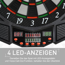 Laden Sie das Bild in den Galerie-Viewer, Dartscheiben-Set, LED Anzeige, Soundeffekte, 12 Darts 12 Dartköpfe für 8 Spieler