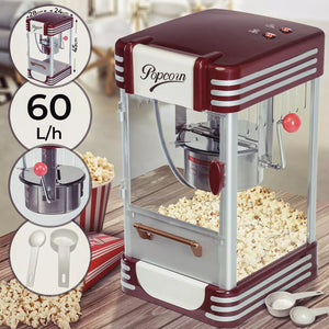 Popcornmaschine Retro-Version 60 L. / Stunde. 220 Volt, 380 Watt. Einfache Bedienung.