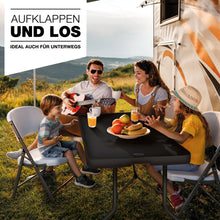 Laden Sie das Bild in den Galerie-Viewer, Klapptisch 180 cm Gartentisch Buffettisch Campingtisch klappbar Garten