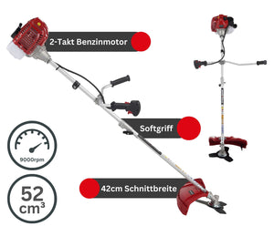 Freischneider Benzin – Motorsense max. 3PS, 42cm, 2-Takt