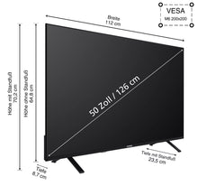 Laden Sie das Bild in den Galerie-Viewer, Telefunken Fernseher 50 Zoll (1,27 Meter) Smart TV 4K UHD Dolby Vision HDR Triple-Tuner HD+