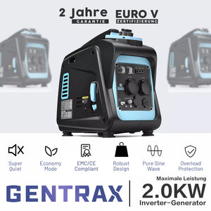 Inverter Stromgenerator 2000 Watt Notstromaggregat sparsam und für empfindliche Geräte geeignet